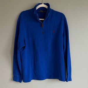 Ralph Lauren Royal Blue Quarter-Zip Sweater